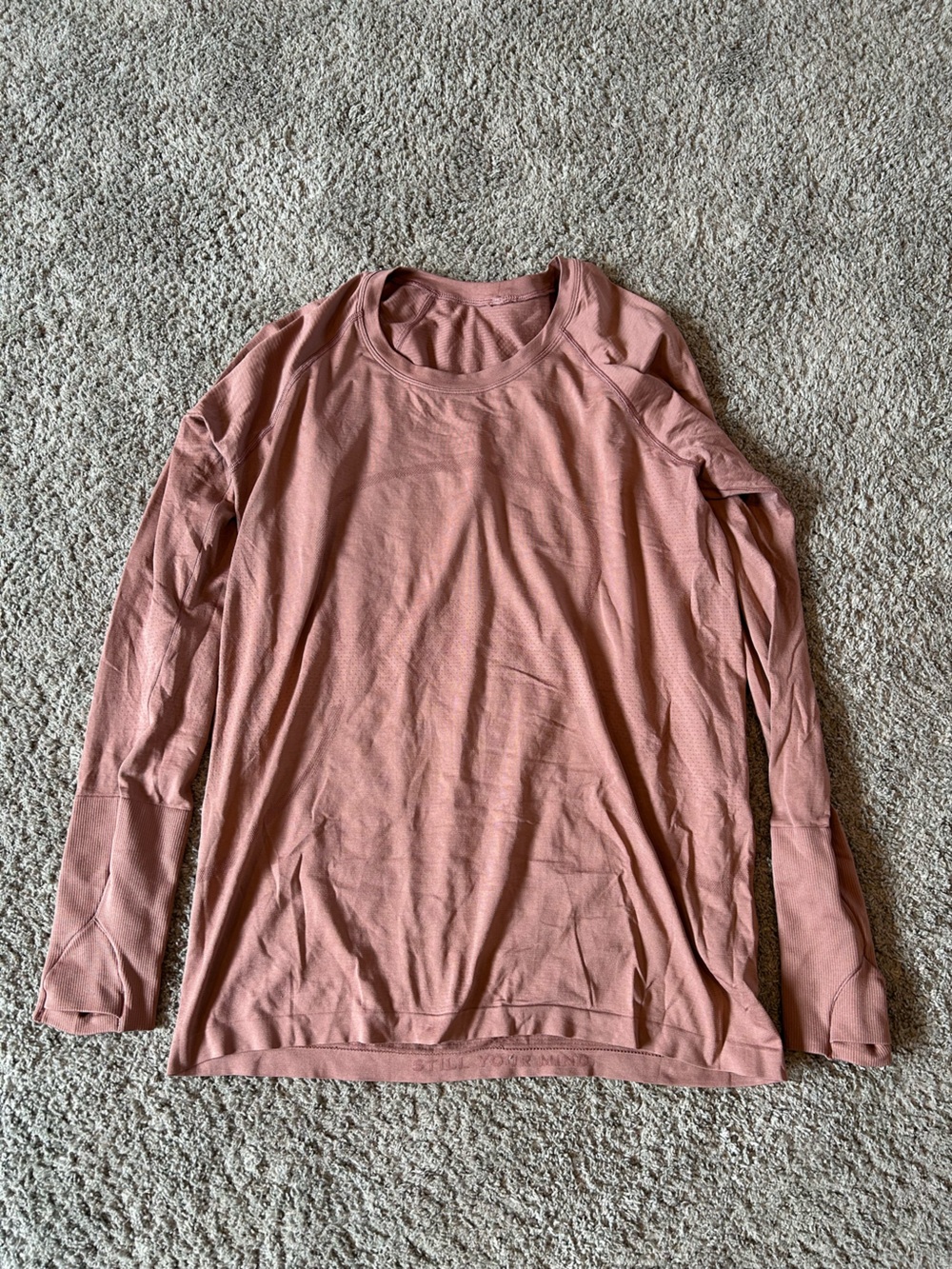 lululemon athletica Long Sleeve Tee in Dusty Rose
